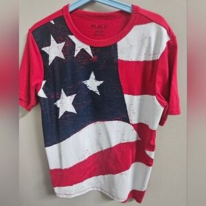 American Flag Graphic Tee For Kids